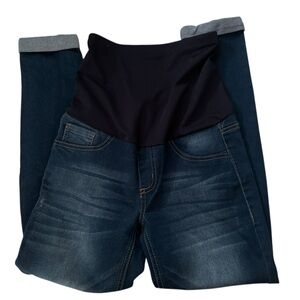 Paris Blues | Dark Blue Denim Maternity Jeans | Size Small